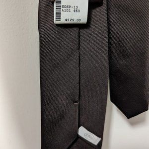 Dark brown Eton tie BNWT